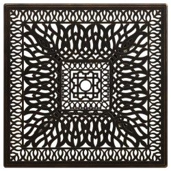 Table de jardin Bronze 90x90x73 cm Aluminium coulé 567326567326