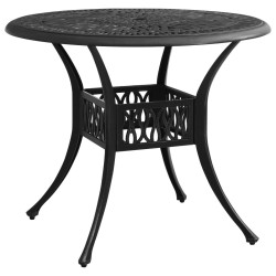 Table de jardin Noir 90x90x74 cm Aluminium coulé 567328567328