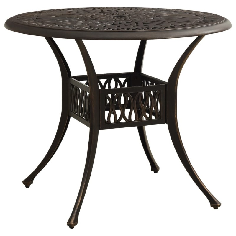 Table de jardin Bronze 90x90x74 cm Aluminium coulé 567329567329