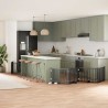 Barrière pour chien porte pliable 12panneaux noir bois peuplier 567331567331