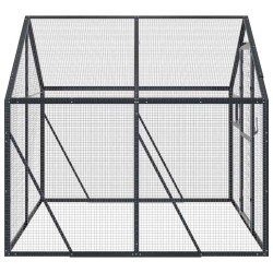 Volière anthracite 1,79x2x1,85 m aluminium 567333567333
