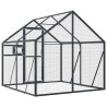Volière anthracite 1,79x2x1,85 m aluminium 567333567333