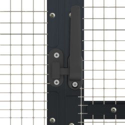 Volière anthracite 1,79x2x1,85 m aluminium 567333567333
