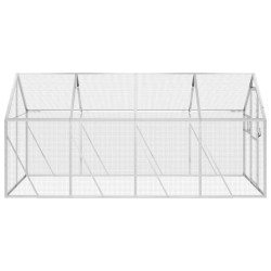 Volière argenté 1,79x4x1,85 m aluminium 567334567334