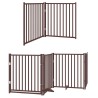 Barrière pour chien porte pliable 10 panneaux bois de peuplier 567342567342