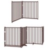 Barrière pour chien porte pliable 8 panneaux bois de peuplier 567343567343