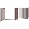Barrière pour chien porte pliable 8 panneaux bois de peuplier 567343567343