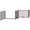 Barrière pour chien porte pliable 12 panneaux bois de peuplier 567344567344