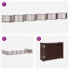 Barrière pour chien porte pliable 12 panneaux bois de peuplier 567344567344
