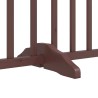 Barrière pour chien porte pliable 12 panneaux bois de peuplier 567344567344