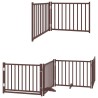 Barrière pour chien porte pliable 8 panneaux bois de peuplier 567346567346