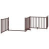 Barrière pour chien porte pliable 8 panneaux bois de peuplier 567346567346