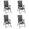 Ensemble à manger de jardin 5 pcs Noir Résine tressée 567348567348