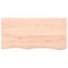 Dessus de table 100x50x(2-4) cm bois de chêne massif non traité 567351567351