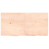 Dessus de table 120x60x(2-6) cm bois de chêne massif non traité 567353567353