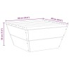 Table de jardin 60x60x30 cm Bois d'épicéa imprégné 567355567355