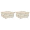 Tables de jardin 2 pcs 60x60x30 cm Bois d'épicéa imprégné 567356567356
