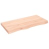 Dessus de table 100x50x(2-6) cm bois de chêne massif non traité 567361567361