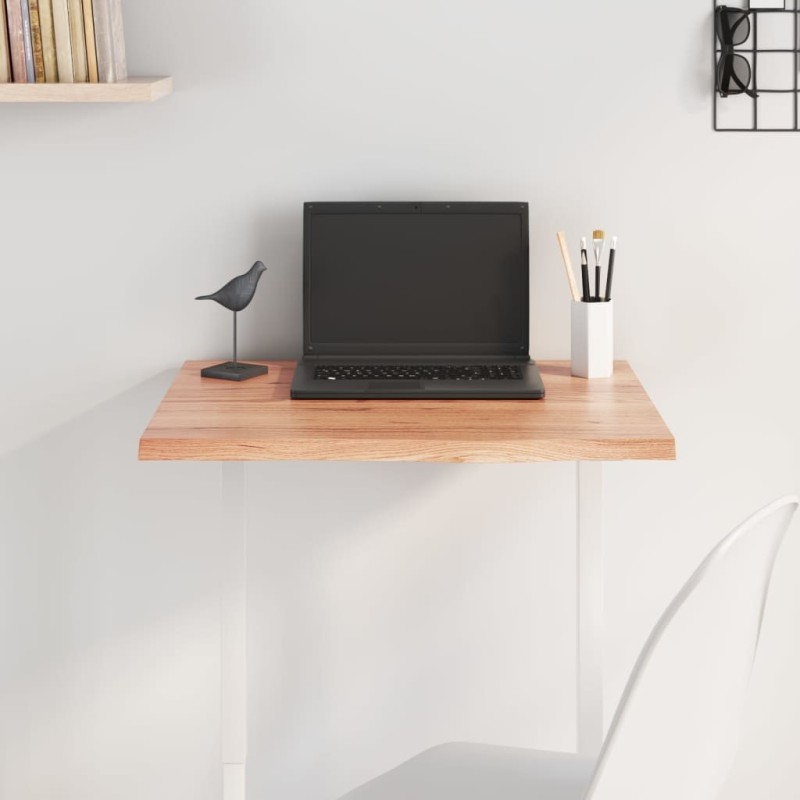 Dessus de table marron clair 60x40x2 cm bois chêne traité 567377567377