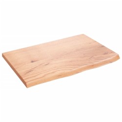 Dessus de table marron clair 60x40x2 cm bois chêne traité 567377567377