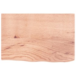 Dessus de table marron clair 60x40x2 cm bois chêne traité 567377567377