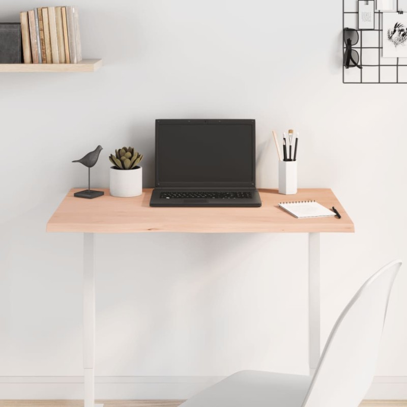 Dessus de table 80x50x2 cm bois de chêne massif non traité 567381567381