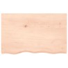 Dessus de table 80x50x2 cm bois de chêne massif non traité 567381567381