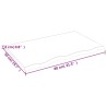 Dessus de table 80x50x2 cm bois de chêne massif non traité 567381567381