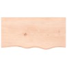 Dessus de table 80x40x(2-6) cm bois de chêne massif non traité 567382567382