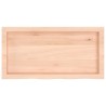 Dessus de table 80x40x(2-6) cm bois de chêne massif non traité 567382567382