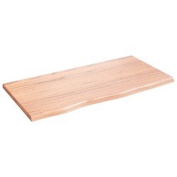 Dessus de table marron clair 80x40x2 cm bois chêne traité 567384567384