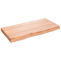 Dessus de table marron clair bois chêne massif traité 567386567386