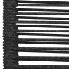 Ensemble à manger de jardin 5 pcs Noir Corde de coton et acier 567387567387