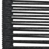 Ensemble à manger de jardin 7 pcs Noir Corde de coton et acier 567388567388