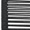 Ensemble à manger de jardin 7 pcs Noir Corde de coton et acier 567390567390