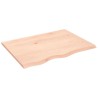 Dessus de table 80x60x2 cm bois de chêne massif non traité 567392567392