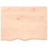 Dessus de table 80x60x2 cm bois de chêne massif non traité 567392567392