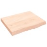 Dessus de table 60x50x(2-6) cm bois de chêne massif non traité 567396567396