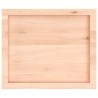 Dessus de table 60x50x(2-6) cm bois de chêne massif non traité 567396567396