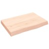 Dessus de table 60x40x(2-6) cm bois de chêne massif non traité 567402567402