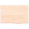 Dessus de table 60x40x(2-6) cm bois de chêne massif non traité 567402567402