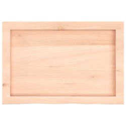 Dessus de table 60x40x(2-6) cm bois de chêne massif non traité 567402567402