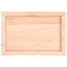 Dessus de table 60x40x(2-6) cm bois de chêne massif non traité 567402567402