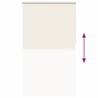 Store enrouleur occultant blanc cassé 120x230 cm largeur tissu 567409567409