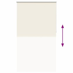 Store enrouleur occultant blanc cassé 135x230 cm largeur tissu 567412567412