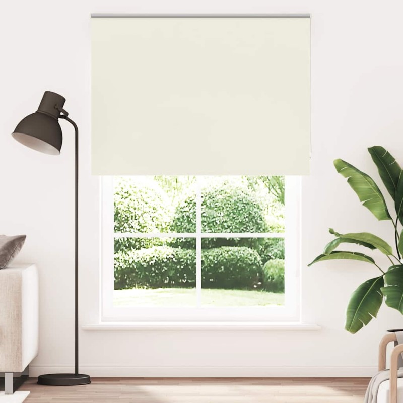Store enrouleur occultant blanc cassé 150x230 cm largeur tissu 567413567413