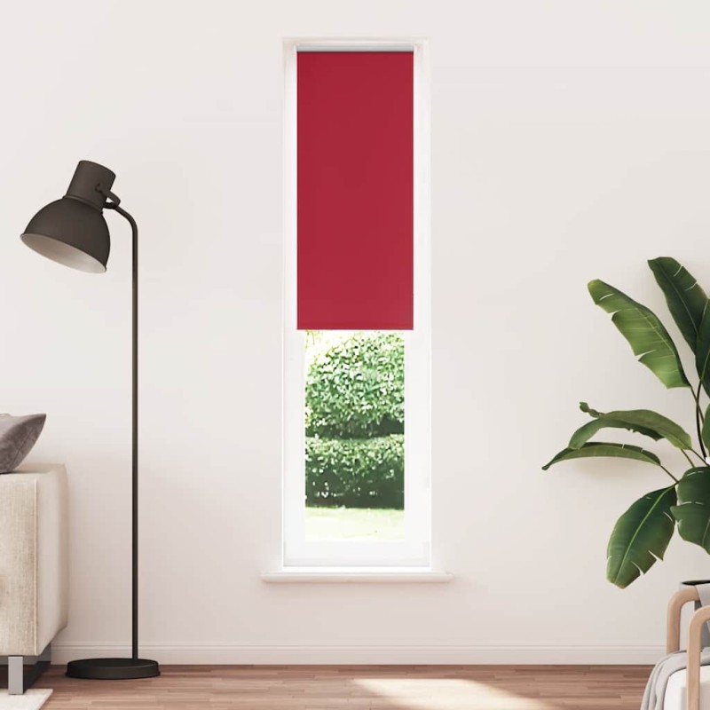 Store enrouleur occultant rouge largeur du tissu 40,7 cm 567431567431