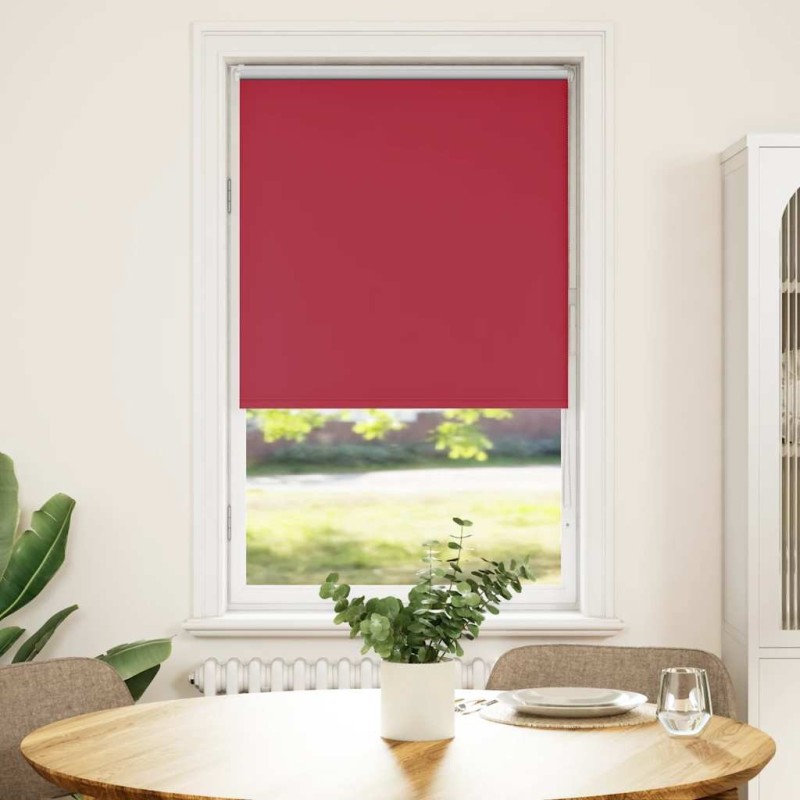 Store enrouleur occultant rouge largeur du tissu 60,7 cm 567444567444