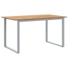 Table de Jardin Gris 140 x 80 x 75 cm Bois d'Acacia Massif 567465567465