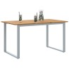 Table de Jardin Gris 140 x 80 x 75 cm Bois d'Acacia Massif 567465567465